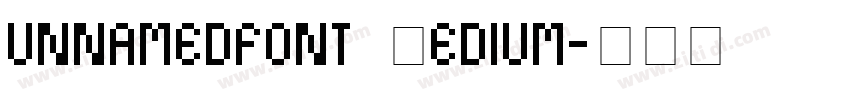 unnamedfont Medium字体转换